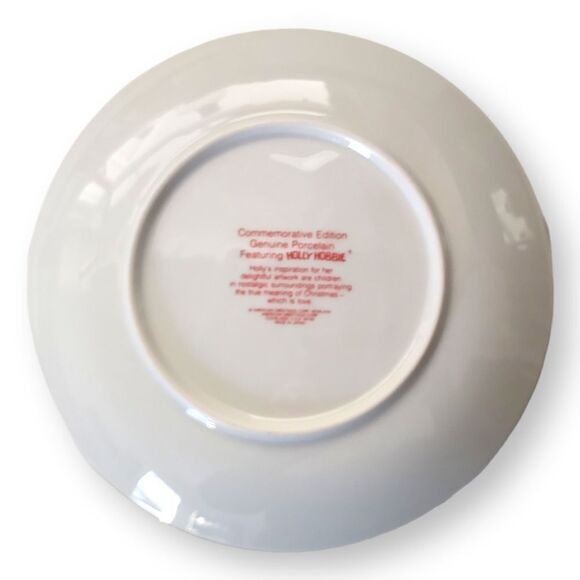 Vintage 1980's Holly Hobbie Love At Christmas Is All Around Us Collector Plate - Picture 2 of 3
